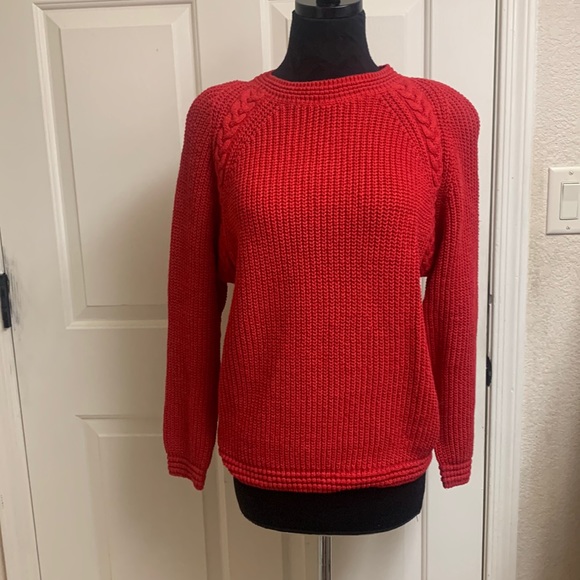 Chaus Sport Small Petite Red Sweater. Excellent Condition - Picture 1 of 13
